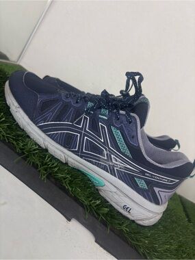 Asics Gel Venture 7 Running Shoes Womens Size 9W Blue Purple 1012A477